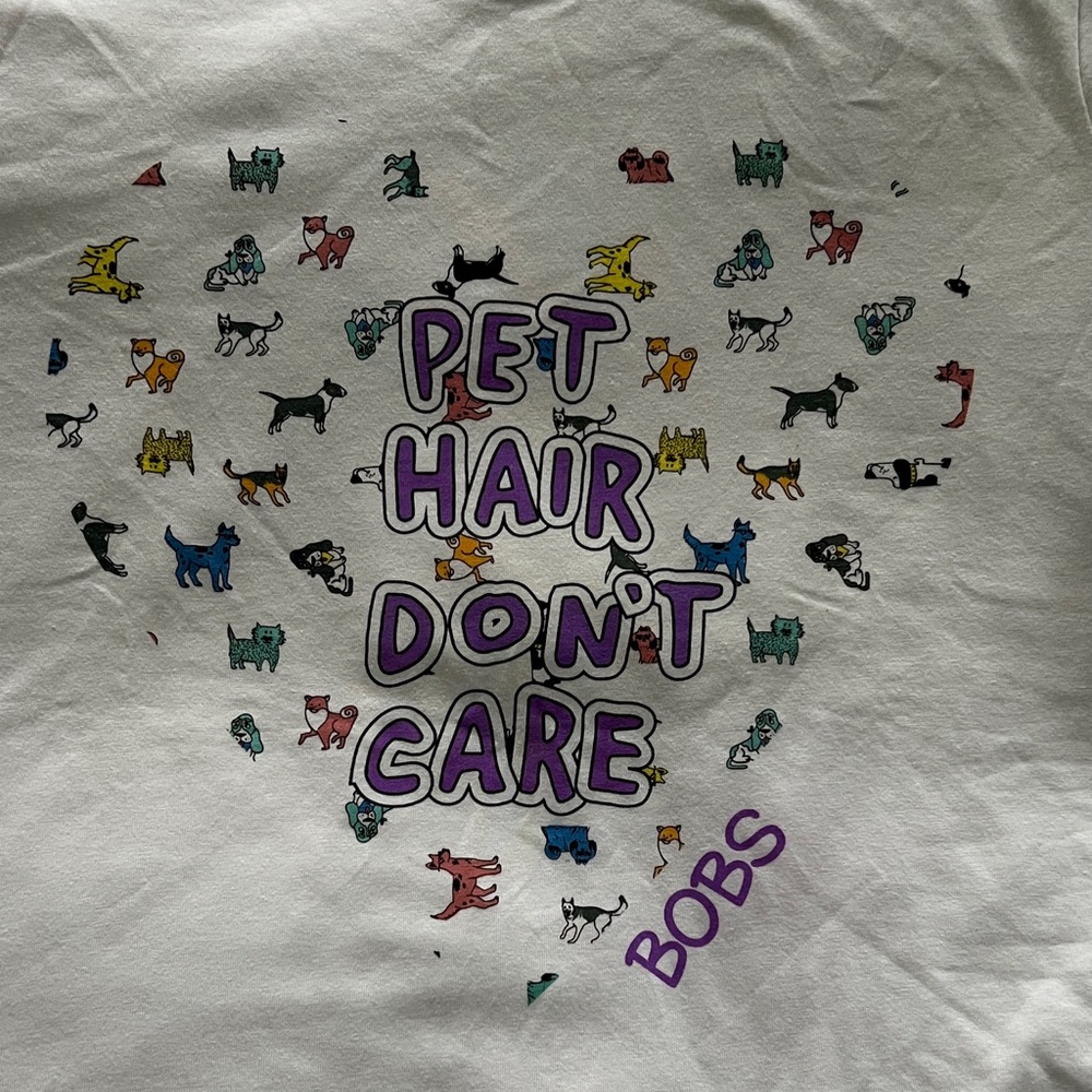 Skechers BOBS White Pet Hair Don't Care Dog Tee